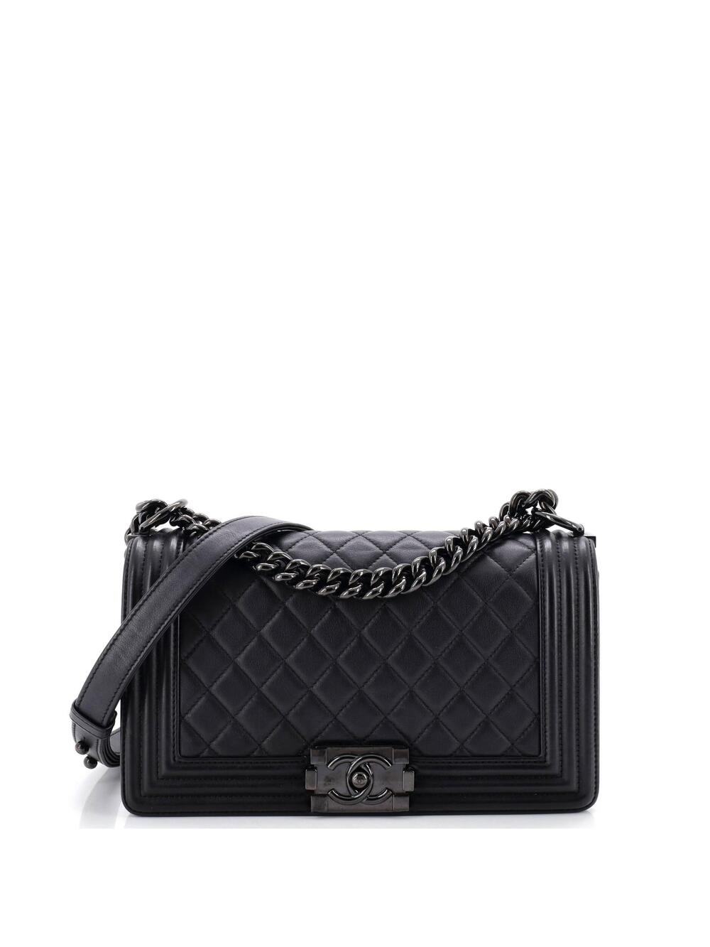 Chanel So Black Boy Flap Bag Quilted #262221C42B